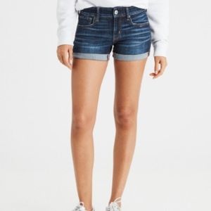 American eagle super stretch midi shorts